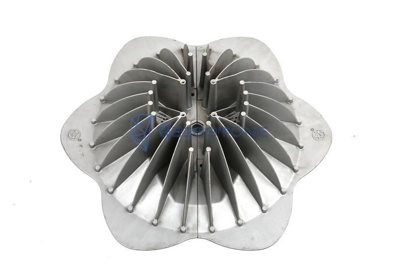 Large aluminum heat sink